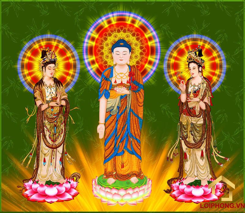 Hình ảnh Phật Tây Phương Tam Thánh đẹp 11
