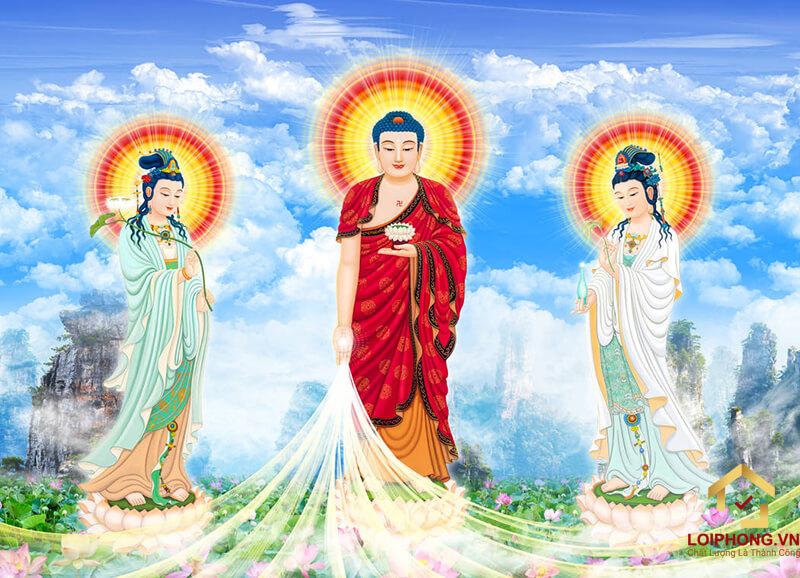 Hình ảnh Phật Tây Phương Tam Thánh đẹp 13