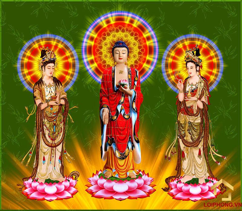 Hình ảnh Phật Tây Phương Tam Thánh đẹp 08