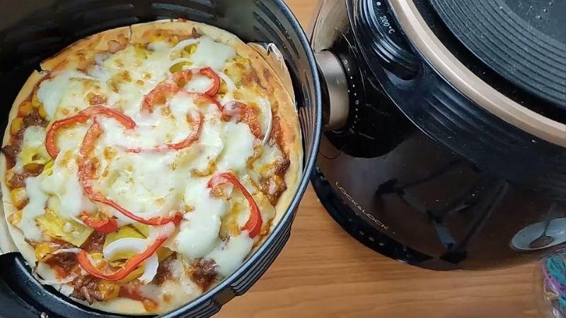 Cách làm bánh pizza bằng nồi chiên không dầu