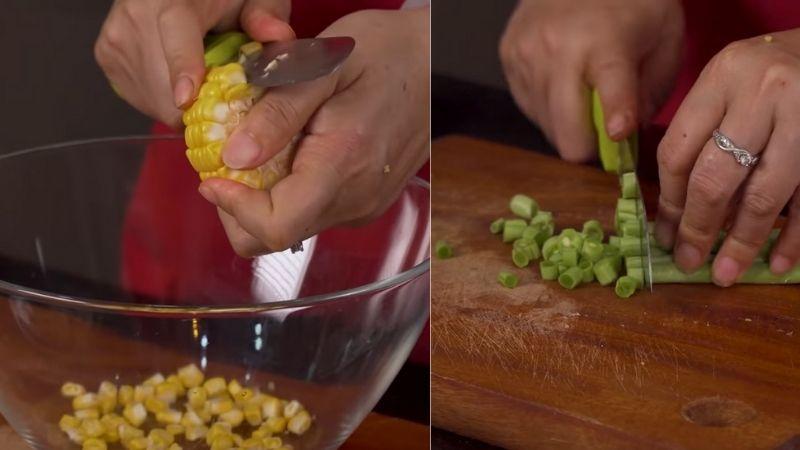 Tách hạt bắp và cắt hạt lựu đậu que
