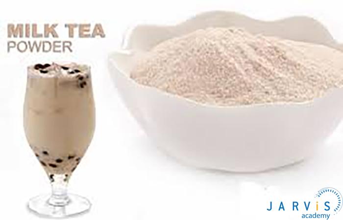 hướng dẫn các bước pha trà sữa bằng bột béo