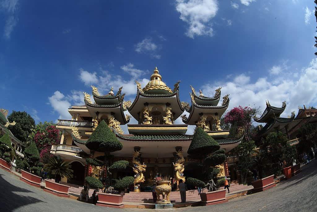Khu vực trung tâm của ngôi chùa ở Tây Ninh(Ảnh: ST)